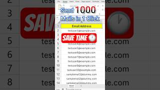 Send 1000 Emails From Excel In 1 Click exceltricks excellent [upl. by Deidre181]