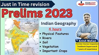 Geography for Prelims 2023  Indian Geography  Geography Revision  UPSC Prelims 2023 [upl. by Dnalro]