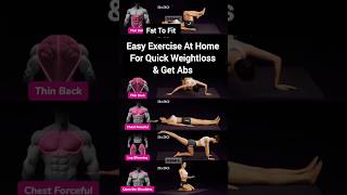 Easy Exercise At Home For Weightloss amp Get Abs 😱 Fat To Fit 🔥shorts fitnessweightloss workout [upl. by Ordep]