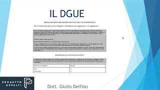 Documento di Gara Unico Europeo guida alla compilazione [upl. by Ttiwed]