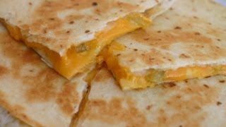 How To Make An Easy Cheese Quesadilla With Onion and Green Chiles Rockin Robin Cooks [upl. by Aranaj756]