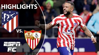 Atletico Madrid vs Sevilla  La Liga Highlights  ESPN FC [upl. by Nylecsoj]