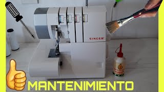 ✅como DESARMAR LIMPIAR Y ACEITAR OVERLOCK SINGER 14SH754 paso a paso😉👍 [upl. by Assiluy]