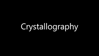 Materials Science  Crystallography [upl. by Showker]