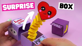 How to make origami SURPRISE BOX origami pop out box [upl. by Avilla319]