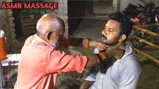 ASMR MASTERFUL PAKISTANI BARBER HEAD amp BACK MASSAGE  Insomnia therapy by old village Barber Asmr [upl. by Dorfman398]