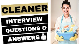 cleaner interview questions and answers  cleaner interview  cleaner  dhapo [upl. by Abbi]