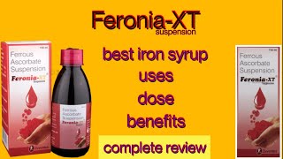 Feronia  xt Syrup for iron  side effects uses  complete review [upl. by Rebmeced]