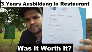 How was My 3 Years Ausbildung in Restaurant My Experience of 3 Years doing Ausbildung in Germany [upl. by Taub]