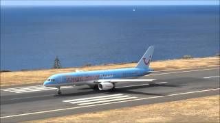 Madeira Airport Boeing 757 compilation  Landings and Takeoffs [upl. by Sanfred]