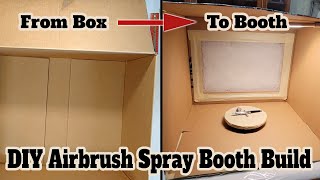 DIY Airbrush Spray Booth Build [upl. by Neelear]