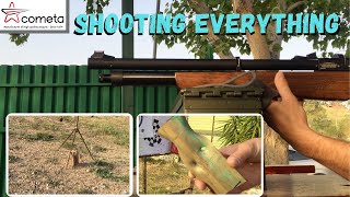 Air Gun Cometa orion 25cal shooting everything [upl. by Azarcon]