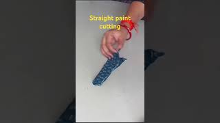 Straight paint cuttingdiy paint shorts sortvideo ytshorts [upl. by Adlog279]