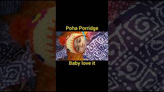 Babys First Poha Porridge love at First Spoonful poha love babyfood homemade firstfood vlog [upl. by Ripleigh]