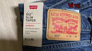 levis 512 SLIM TAPER FIT MENS JEANS Dark Wash [upl. by Syck498]