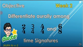 Differentiate Aurally among 24 34 44 and 68 time signature Week 2  MELC based [upl. by Vivianne70]