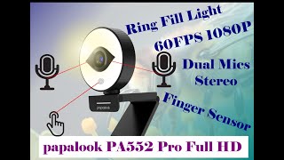 Cheap Best Webcam Papalook PA552 Pro Full HD [upl. by Gaspar954]