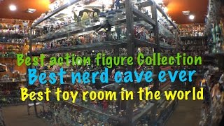 Action Figure Collection Best Nerd Cave Toy Room Review [upl. by Omixam]