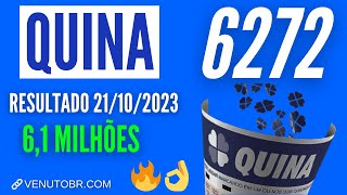 🍀 Resultado Quina 6272 [upl. by Yhcir]