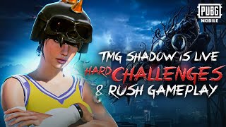 FULL RUSH GAMEPLAY amp CUSTOM ROOM  TOP CHALLENGE  TMG SHADOW LIVE  PUBGMOBILE LIVE STREAM 🔥 [upl. by Bland]