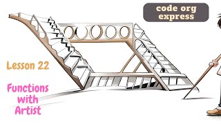 code org Express Course lesson 22 Function with Artist [upl. by Ricarda]