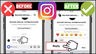 Instagram Reply Option Not Showing Fix I How To Fix Message Swipe Reply Not Working Instagram [upl. by Tal631]