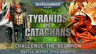 Tyranids vs Catachans Warhammer 40K Battle Report 9th Edition 2000pts CTS119 ALIENS VS PREDATOR [upl. by Etezzil]