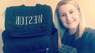 WHATS IN MY DIAPER BAG SKIP HOP BACKPACK [upl. by Oremoh]