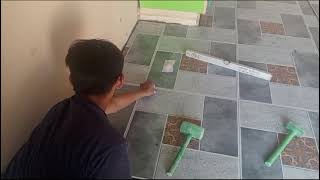 How to fix faloor ceramic tile like a pro ll construction studio [upl. by Threlkeld]