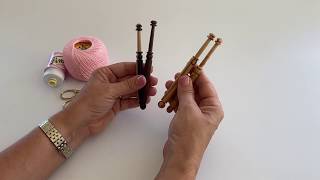 Bobbin LaceMundillo Lesson 1 Moving the bobbins [upl. by Allenod]