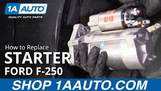 How to Replace Starter 1116 Ford F250 [upl. by Diane]