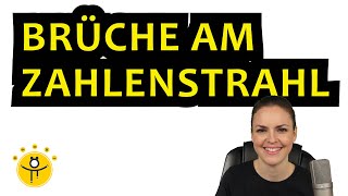 BRÜCHE am ZAHLENSTRAHL einfach erklärt Bruch ablesen – 5 Klasse [upl. by Myrle]