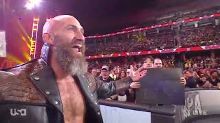 Tommaso Ciampa returns to Raw with NO ONE WILL SURVIVE theme and attacks miz [upl. by Alyad925]