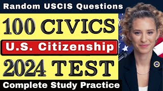 20242025 Random USCIS Complete 100 Civics Test Citizenship Test QuestionsAnswers Ciudadania [upl. by Dimmick]