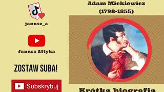 Adam Mickiewicz Krótka biografia [upl. by Alistair]