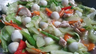 Chopsuey with Quail Eggs  Easy Recipe  Lutong Pinoy  Panlasang Pinoy [upl. by Idel]