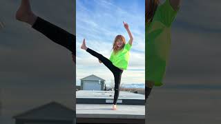 A for Adley JUMPiN around while FLYiNG a KiTE 🪁 Adley has BACKYARD FUN in the SUN shorts [upl. by Nathalie]