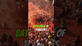 La Tomatina The Juicy Tradition You Can’t Miss shorts spain [upl. by Anaehr257]