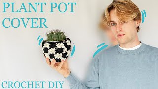 PLANT POT SLEEVES  CROCHET DIY  MY PLANT COLLECTION  Henri Purnell [upl. by Berglund]