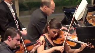 BRAHMS Quintet for Piano Two Violins Viola and Cello in F minor  ChamberFest Cleveland 2014 [upl. by Dnalram]