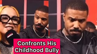 Michael B Jordan ran into one of his childhood bully at an event [upl. by Rabma]