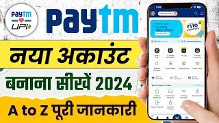 New Paytm Account Kaise Banaye 2024  How to Create Paytm Account in HINDI  HumsafarTech [upl. by Annaoj560]