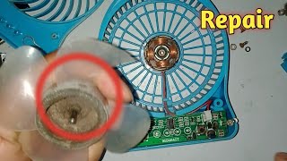 portable rechargeable fan repair Motor Problem Solution [upl. by Malan]