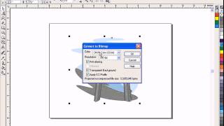 CorelDRAW Tutorial  How to Change Vector to Bitmap Image [upl. by Apfelstadt]