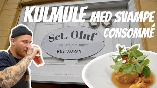 Kulmule med svampe consommé hos Sct Oluf  Cheferne af fisk  P Clausens Fiskehandel [upl. by Ehtyde]