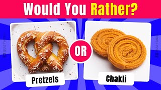 Would You Rather American vs Indian Snacks Challenge  Ultimate Food Quiz [upl. by Adian541]