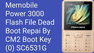 Memobile Power 3000 Flash File Dead Boot Repai By CM2 Boot Key 0 SC6531G Infinity Box CM2SCR [upl. by Whall]