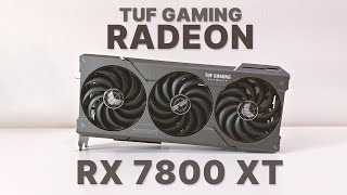 ASUS TUF GAMING RX7800XT O16G Review  RX 7800 XT Undervolting [upl. by Ilario93]