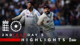 India Claim Thrilling Win  England v India  Day 5 Highlights  2nd LV Insurance Test 2021 [upl. by Atirehc]