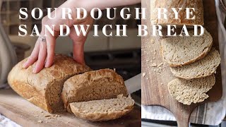 How to Make Sourdough Rye Sandwich Bread [upl. by Reppart]